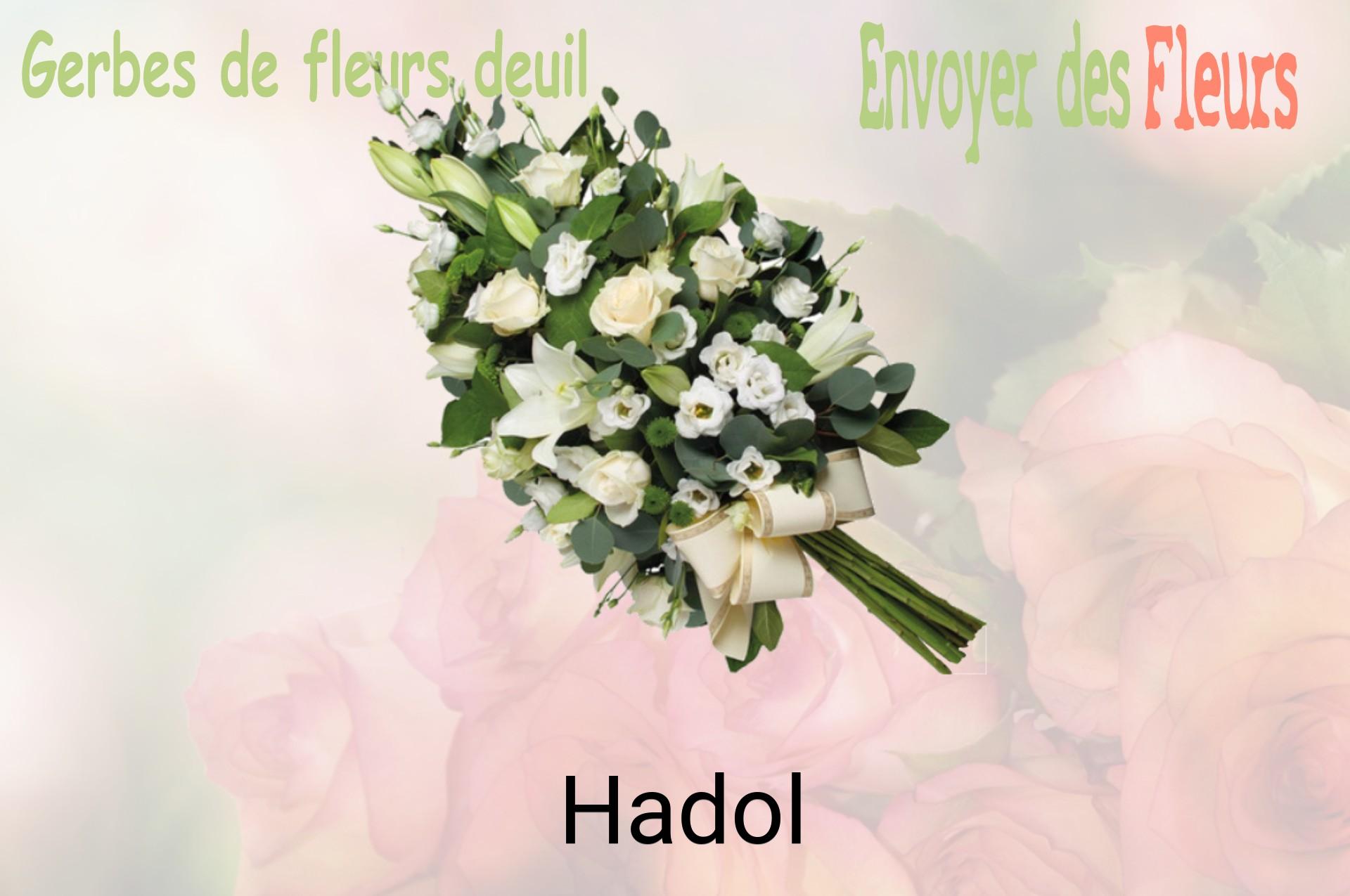 Gerbe de fleurs de deuil livrée à Hadol